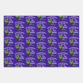 Feuille De Papier Cadeau Humour de ver de livre (Devant 2)