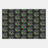 Feuille De Papier Cadeau Humour de ver de livre (Devant)