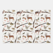 Feuille De Papier Cadeau Hunting Wildlife Outdoorsman Pattern (Devant)