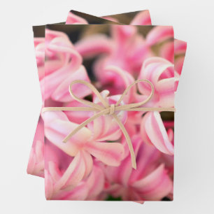 Feuille De Papier Cadeau Hyacinthe parfumée rose douce