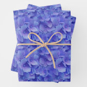 Feuille De Papier Cadeau Hydrangea bleu (En situation)
