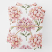 Feuille De Papier Cadeau Hydrangea Rougeoyant (En situation)