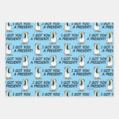 Feuille De Papier Cadeau I GOT YOU A PRESENT! shouty chicken (Devant 3)