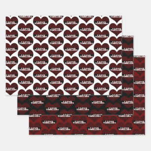 Feuille De Papier Cadeau I Love Thrillers