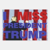 Feuille De Papier Cadeau I Miss Président Trump (Devant)