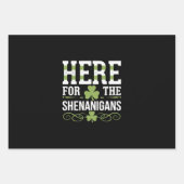 Feuille De Papier Cadeau Ici Pour Les Shenanigans Irlande St. Patrick (Devant)