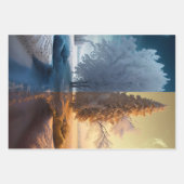 Feuille De Papier Cadeau Icy Mountain View (Devant 3)