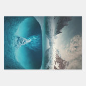 Feuille De Papier Cadeau Icy Mountain View (Devant)