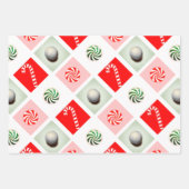 Feuille De Papier Cadeau Idées cadeaux de Noël de golf (Devant 3)