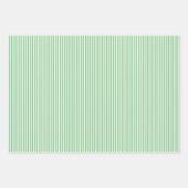 Feuille De Papier Cadeau Iguana Vert & Rayures Blanches (Devant 3)