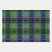 Feuille De Papier Cadeau Illumination bleu/vert - Set 2 (Devant)