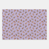 Feuille De Papier Cadeau Illustrated Quokkas on Light Purple (Devant 2)