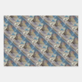 Feuille De Papier Cadeau Illustration d'affichage de la stars (Devant 3)