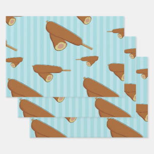Feuille De Papier Cadeau Illustration de Chien de maïs