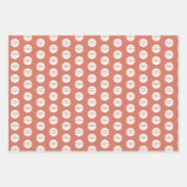 Feuille De Papier Cadeau Illustration de la fleur d'aquarelle Joyeuse fête  (Devant 3)