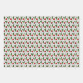 Feuille De Papier Cadeau Illustration de l'aquarelle des cerises douces (Devant 2)