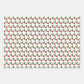 Feuille De Papier Cadeau Illustration de l'aquarelle des cerises douces (Devant 2)