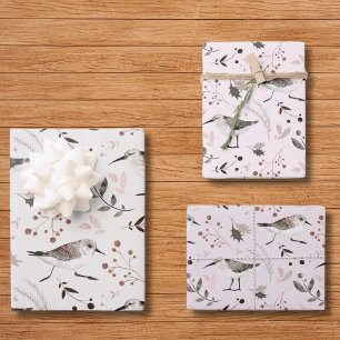 Feuille De Papier Cadeau Illustration de l'aquarelle dessinée à la main d'o