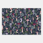 Feuille De Papier Cadeau Illustration des champignons aquarelle (Devant)