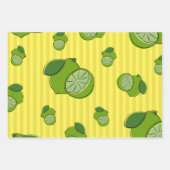 Feuille De Papier Cadeau Illustration Limes (Devant 3)