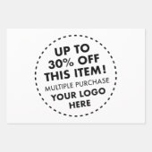 Feuille De Papier Cadeau IMAGE COMPLÈTE 30% DE BON EN Vrac Acheter Rabais 3 (Devant 3)