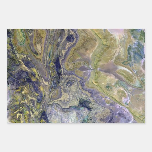 Feuille De Papier Cadeau Image couleur satellite cool (Devant 2)