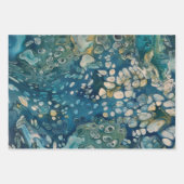 Feuille De Papier Cadeau Imaginaire Abstrait sous-marin (Devant 2)