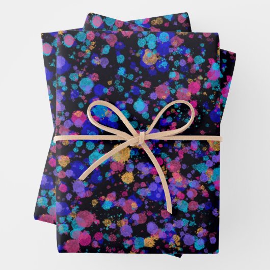 Feuille De Papier Cadeau Impression abstraite : Galaxies lointaines (En situation)