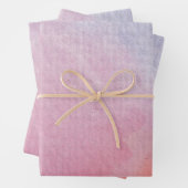 Feuille De Papier Cadeau Impression aquarelle (En situation)