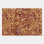 Feuille De Papier Cadeau Impression de cerfs aquarelle (Devant)