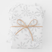 Feuille De Papier Cadeau Impression de flacon blanc (En situation)