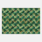 Feuille De Papier Cadeau Impression de tigre jaune or (Devant 3)