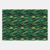 Feuille De Papier Cadeau Impression de tigre jaune or (Devant 2)