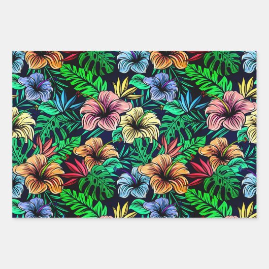 Feuille De Papier Cadeau Impression hawaïenne (Devant 2)