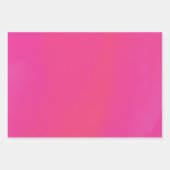 Feuille De Papier Cadeau Impression numérique à balayage rose (Devant 3)