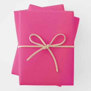 Feuille De Papier Cadeau Impression numérique à balayage rose