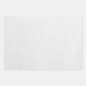 Feuille De Papier Cadeau Impression numérique en bois rustique blanc (Devant 2)