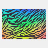 Feuille De Papier Cadeau Impression Ombre Rainbow Tiger (Devant 3)