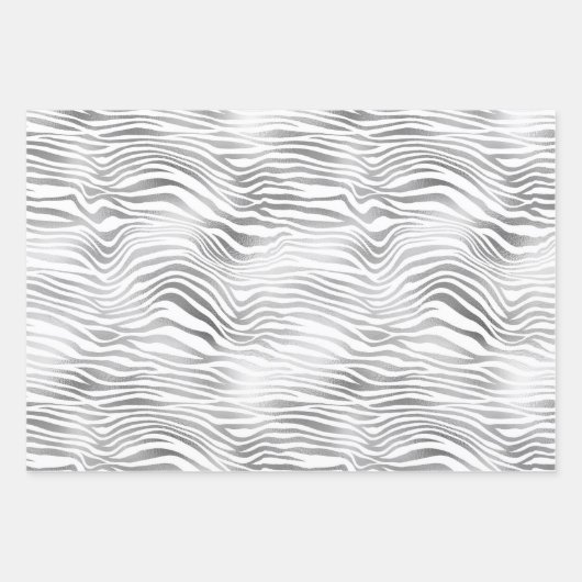 Feuille De Papier Cadeau Impression Zebra (Devant 3)