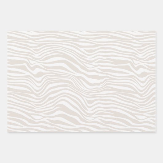 Feuille De Papier Cadeau Impression Zebra (Devant 3)