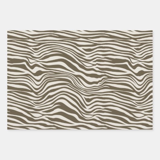 Feuille De Papier Cadeau Impression Zebra (Devant 2)