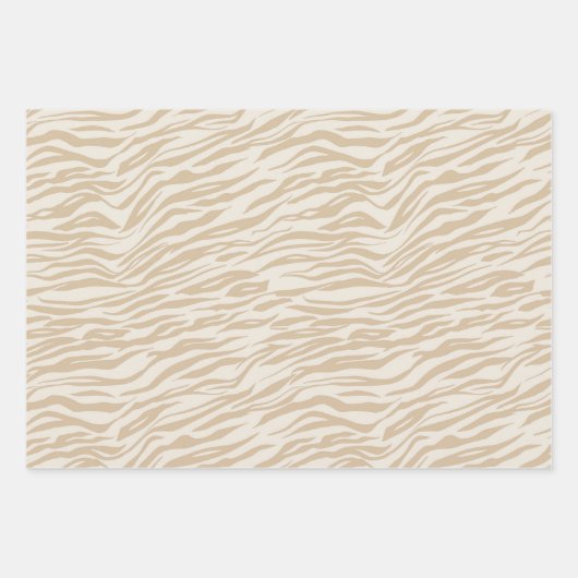 Feuille De Papier Cadeau Impression Zebra (Devant)