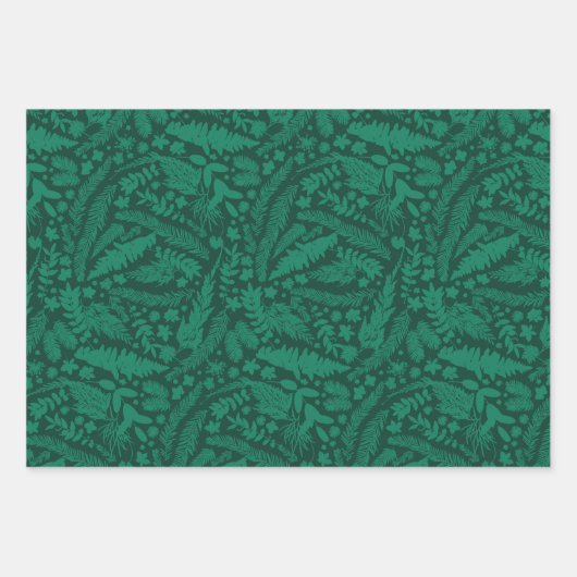 Feuille De Papier Cadeau Impressions botaniques (Devant)