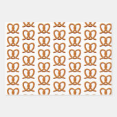 Feuille De Papier Cadeau Imprimantes de dessin Cute Pretzel (Devant 3)