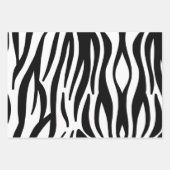 Feuille De Papier Cadeau imprimé zebra stripes (Devant 3)