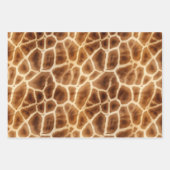 Feuille De Papier Cadeau Imprimer Giraffe Safari (Devant 3)