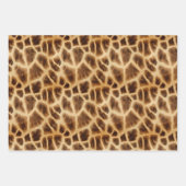 Feuille De Papier Cadeau Imprimer Giraffe Safari (Devant 2)