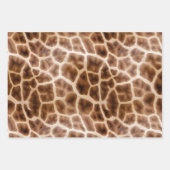 Feuille De Papier Cadeau Imprimer Giraffe Safari (Devant)