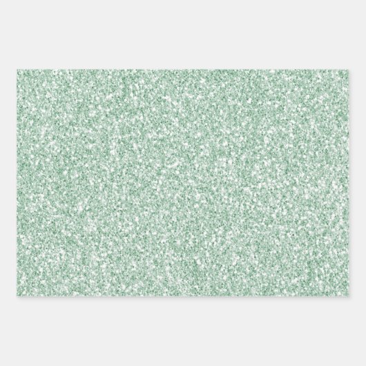 Feuille De Papier Cadeau Imprimer Zebra Mint Glam (Devant 3)