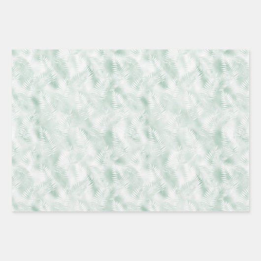 Feuille De Papier Cadeau Imprimer Zebra Mint Glam (Devant 2)